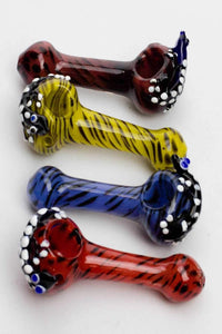 4.5" soft glass lizard hand pipe