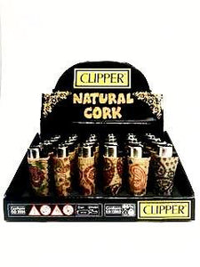 Clipper Lighter Cachemir Cork Display (24 Count)