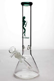 11.5" Valcano beaker glass water bong