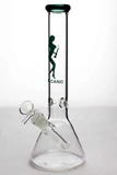 11.5" Valcano beaker glass water bong