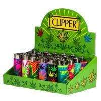 Clipper Lighter Pop Leaves Cover (24 Count) Display