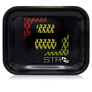 STR8 Metal Rolling Tray - Rollin Rasta - Large (1 Count)