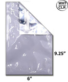 Mylar Bag Vista White/Clear - 1 Oz - 28 Grams 6 x 9.25" (1,000 Count)