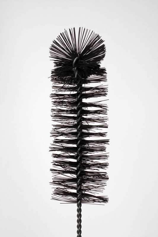 16 in. Nylon tube black brush