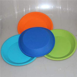 8" ROUND SILICONE DEEP TRAY ASSORTED COLORS