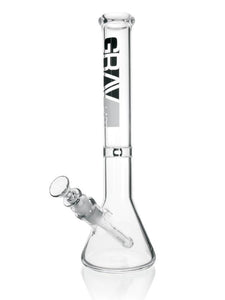 Grav Labs 8" Beaker Water Pipe - Clear