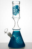 12" color coated glass water bongs