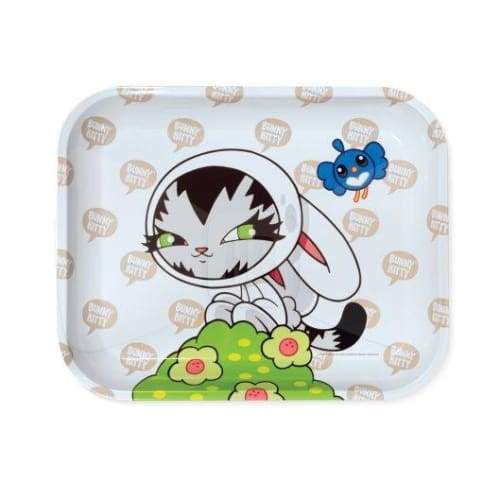 Hbi Artist Series: Persue Bunny Kitty Large Metal Tray