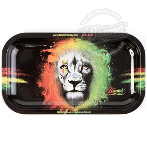 Beamer Medium Metal Tray-rasta Lion