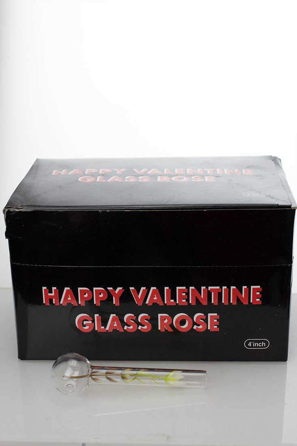 Happy valentine love rose Oil burner pipe