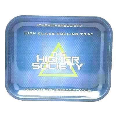 The Higher Society Rolling Tray Large Blue