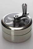 3 parts aluminium herb grinder with handle