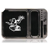 STR8 Melamine Rolling Tray (Black or White) Available in Large or Small (1 Count)