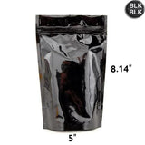 Mylar Bag Opaque Black 1/2 Oz - 14 Grams (100, 500 or 1,000 Count)