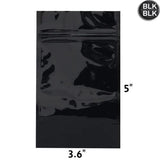 Mylar Bag Opaque Black 1/8 Oz - 3.5 Grams (500 or 1,000 Count)