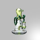Lookah 7" Glass Rig with Bulged Eyed Octopus with Disc Perc (Available in Green, Pink or Purple)