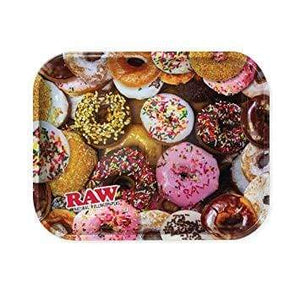 Raw Rolling Tray Donut Theme Metal Large