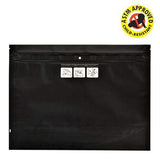 Mylar Bag DymaPak Black Child Resistant Exit Bag - Opaque 12" x 9" (50, 100 and 250 Count)