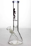 11.5" Valcano beaker glass water bong