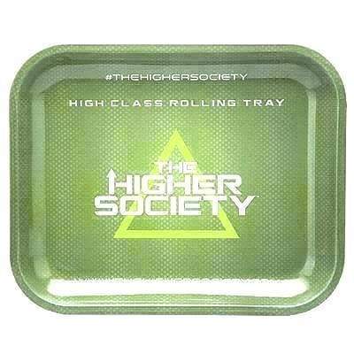 The Higher Society Rolling Tray Large Green