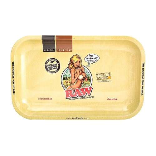 Raw Girl Rolling Tray Small