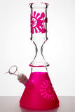 12" color coated glass water bongs