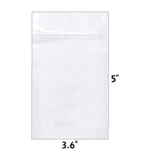 Mylar Bag Opaque White 1/8 Oz - 3.5 Grams (100, 500 or 1,000 Count)