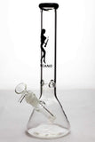 11.5" Valcano beaker glass water bong