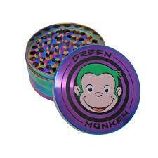 Green Monkey Rainbow Metal 100mm Herb Grinder