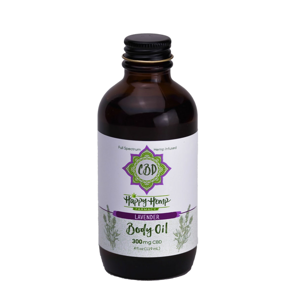 300mg CBD Body/ Massage Oil - Scented with Lavender