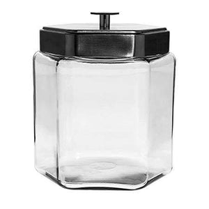 Anchor Hocking Large Glass Honeycomb Jar 1.5 gal With Lid