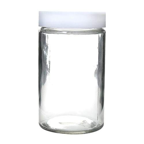 10oz Glass Vials with White Cap (36 Count)