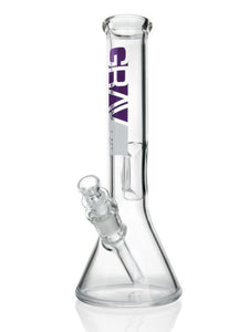 Grav Labs 12" Beaker Water Pipe w/ Fixed Downstem - Black