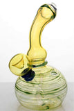 6" changing color glass water bong