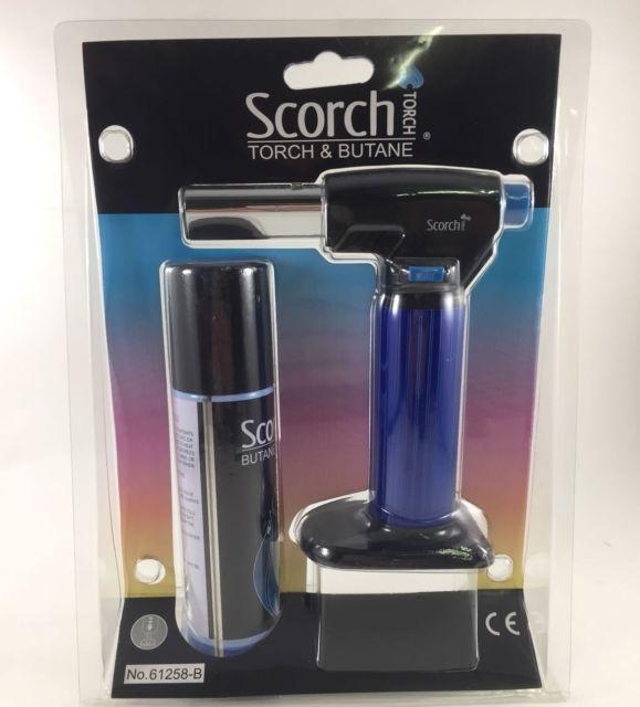 Scorch Torch Blister Pack W/ Butane 5.5in Blue